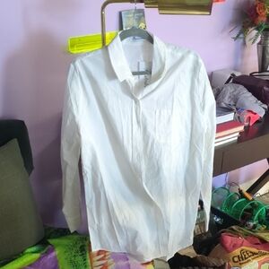 Women's White Button Down